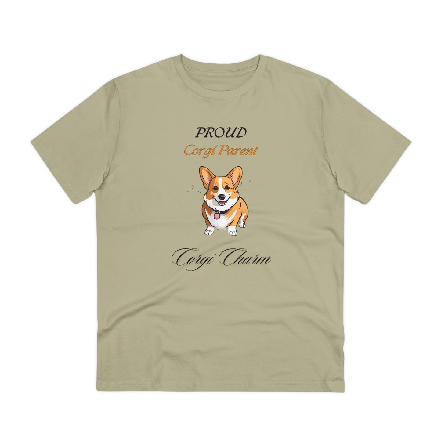 PROUD CORGI PARENT "Corgi Charm" Soft Organic T-shirt - Unisex - Sniff Waggle And Walk