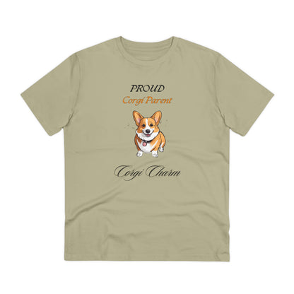 PROUD CORGI PARENT "Corgi Charm" Soft Organic T-shirt - Unisex - Sniff Waggle And Walk