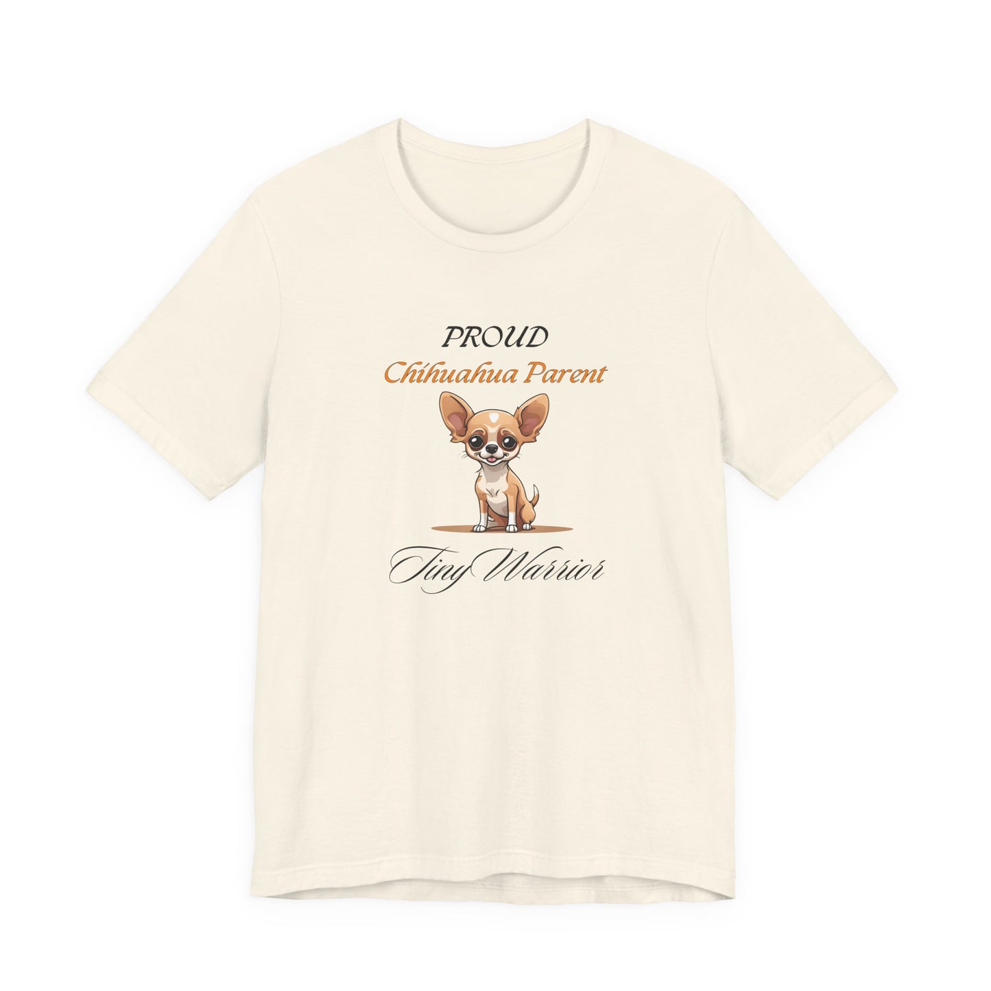 Proud Chihuahua Parent t-shirt in White, front view