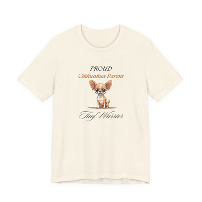 Proud Chihuahua Parent t-shirt in White, front view
