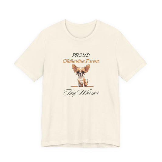 Proud Chihuahua Parent t-shirt in White, front view