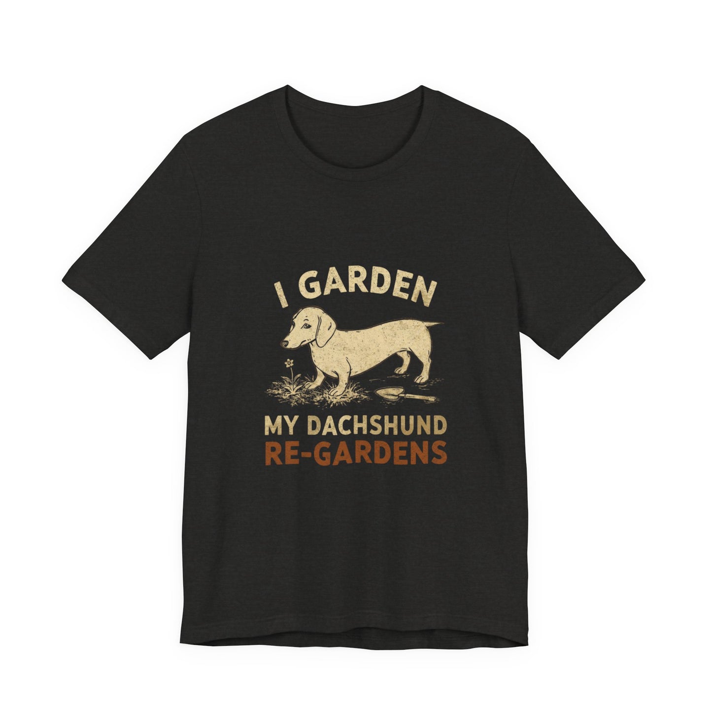 Funny Dachshund gardener shirt lifestyle