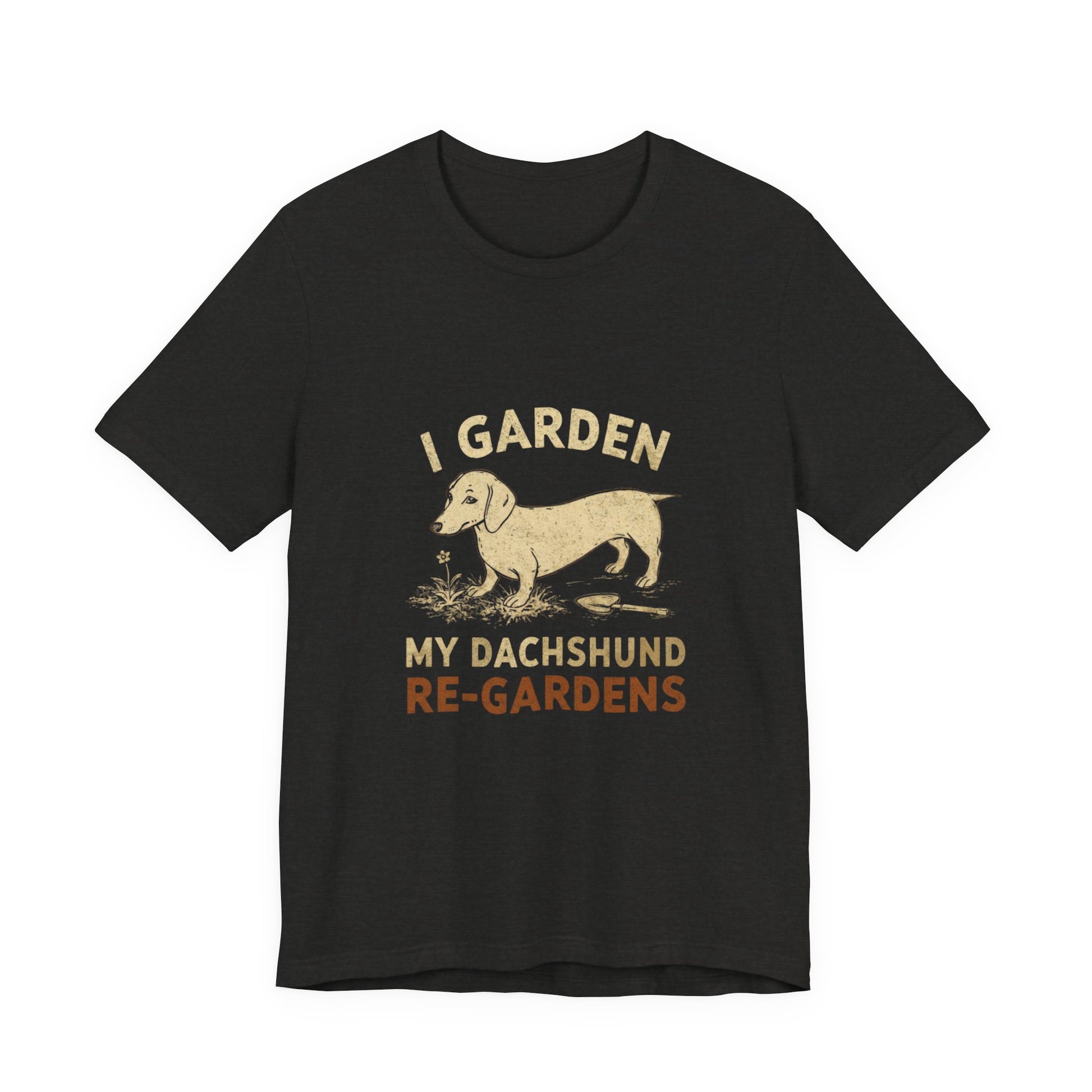 Funny Dachshund gardener shirt lifestyle