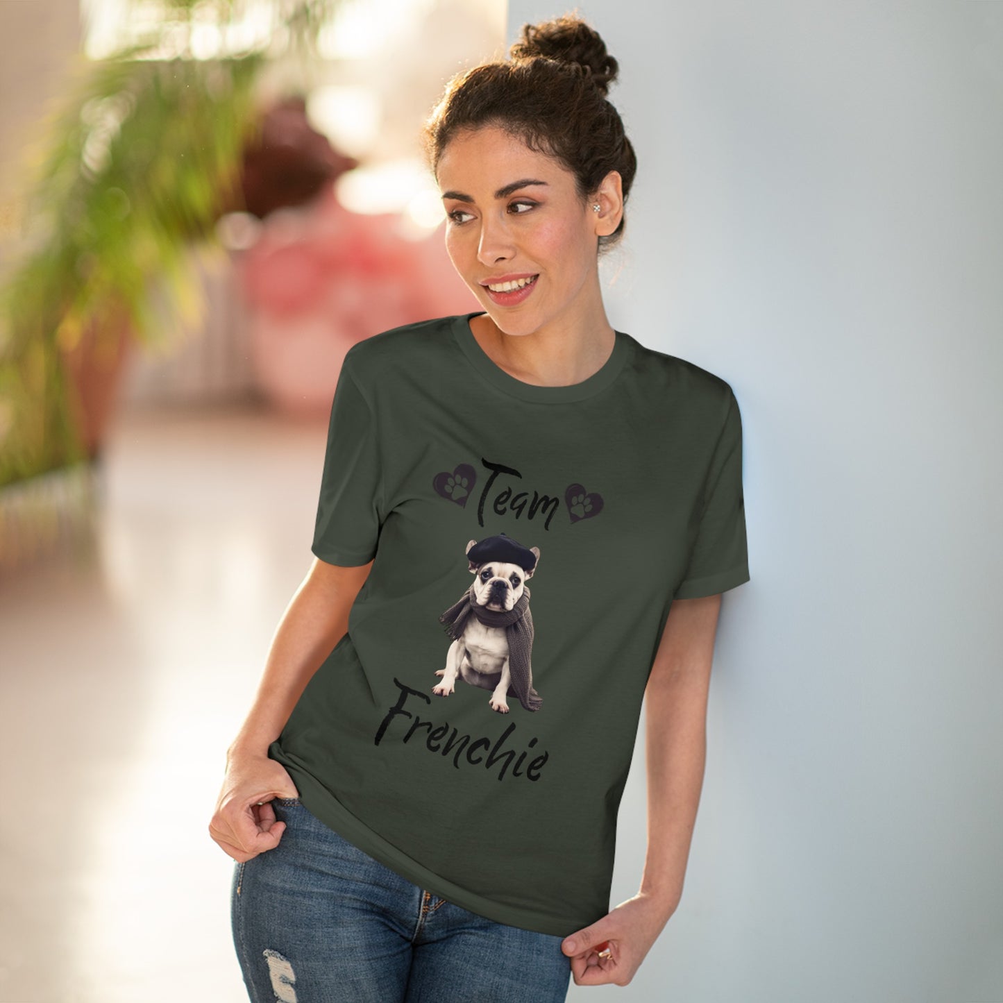 "TEAM FRENCHIE" Organic T-shirt - Unisex by SniffWaggleNWalk™ - Sniff Waggle And Walk