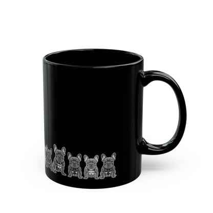 French Bulldog mug 11oz and 15oz size comparison