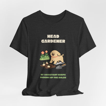 Funny gardening dog t-shirt gift for allotment lovers