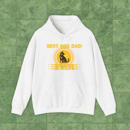 SniffwaggleNwalk™ "Best dog dad ever" Hooded Sweatshirt - Sniff Waggle And Walk