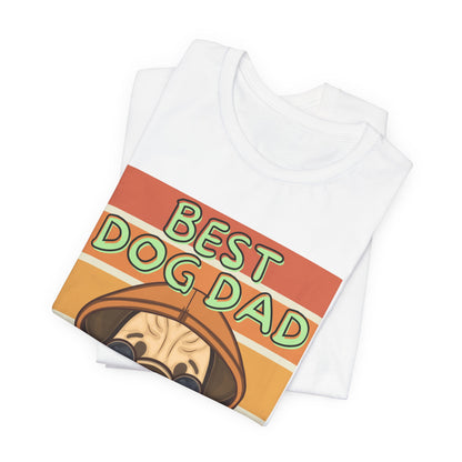 Best Dog Dad Ever T-Shirt — lifestyle shot of the dog dad design
