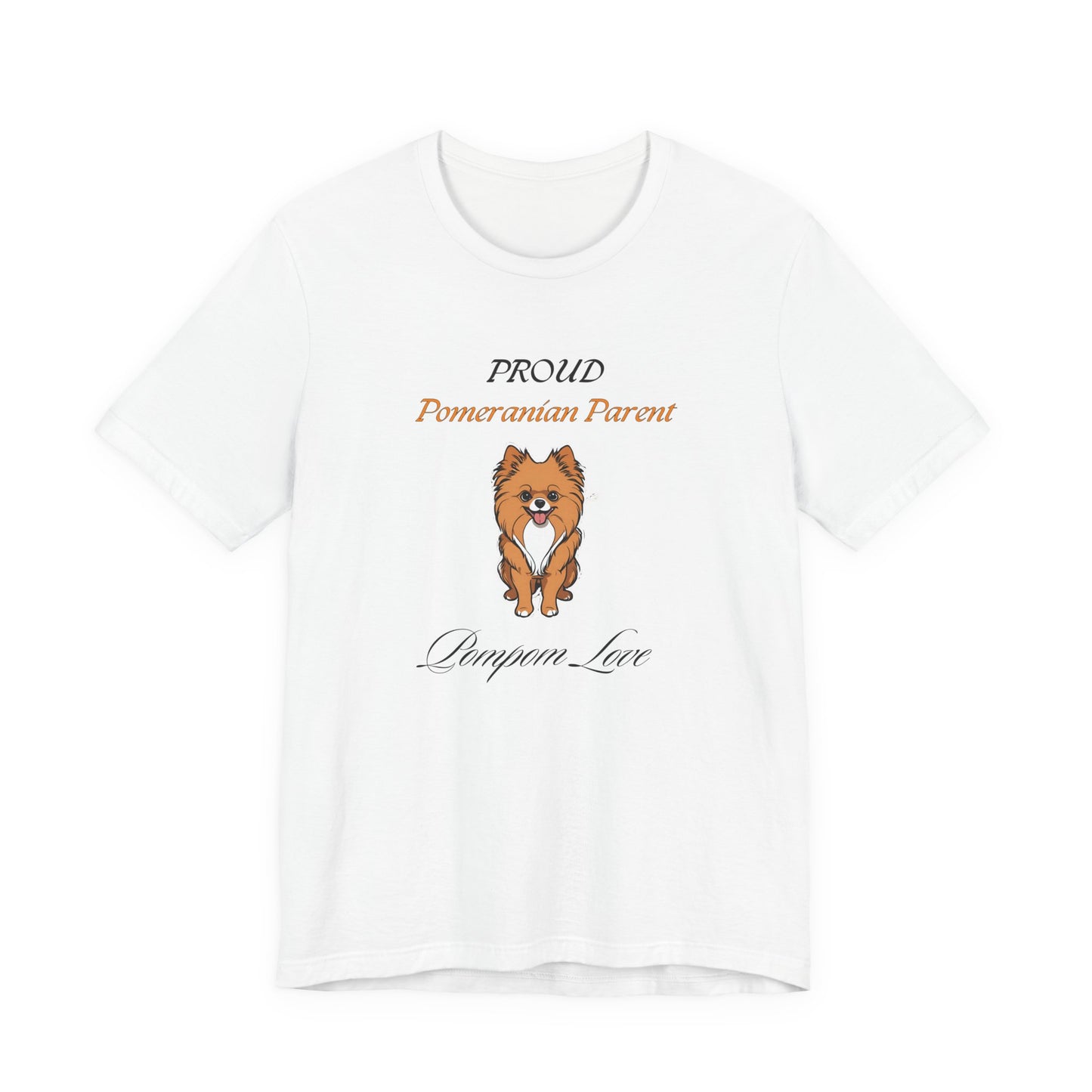 Proud Pomeranian Parent Yellow t-shirt front view