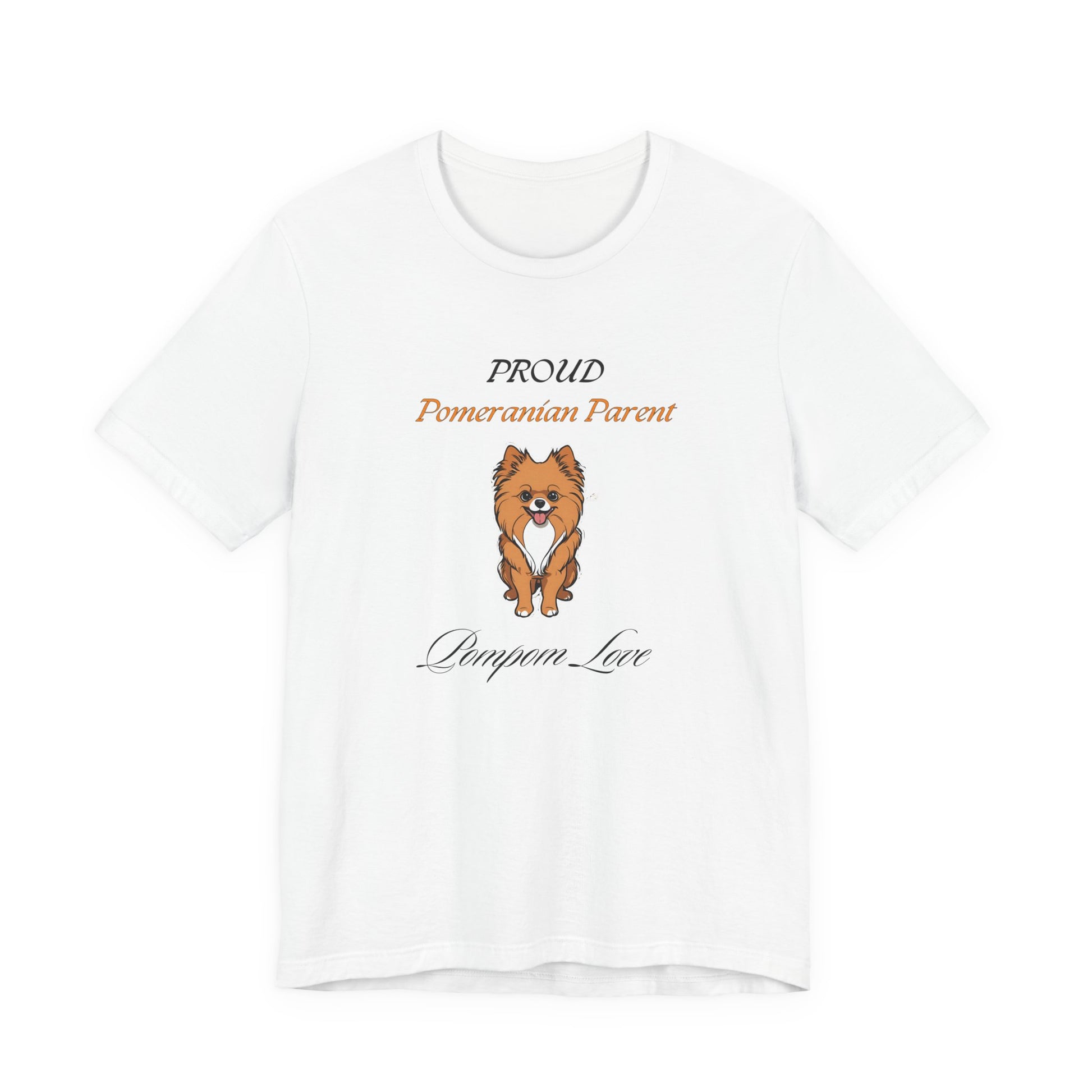 Proud Pomeranian Parent Yellow t-shirt front view