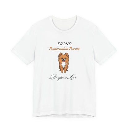 Proud Pomeranian Parent Yellow t-shirt front view