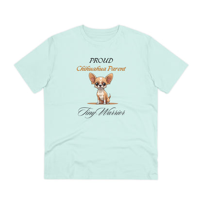 PROUD CHIHUAHUA PARENT "Tiny warrior" Organic T-shirt - Unisex - Sniff Waggle And Walk