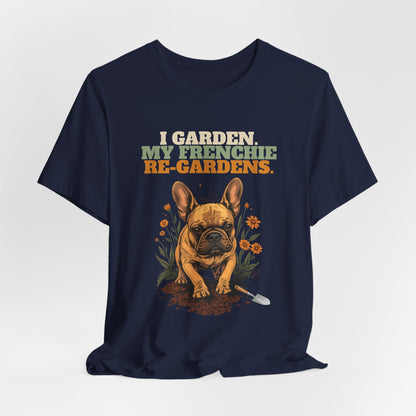 French bulldog gardening t-shirt gift idea