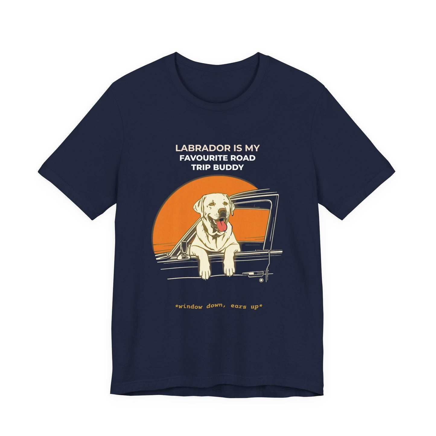 Labrador Road Trip Tee — "Labrador Is My Favourite Road Trip Buddy"