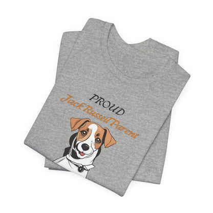 Proud Jack Russell Parent t-shirt styled outfit, lifestyle photo