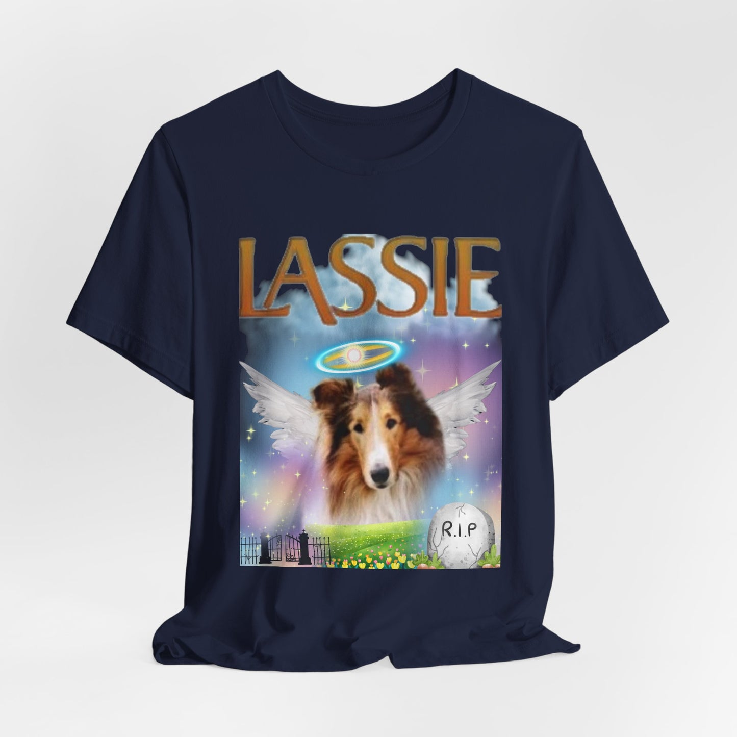 RIP Lassie T-Shirt — Red — free worldwide delivery — SniffWaggleNWalk™