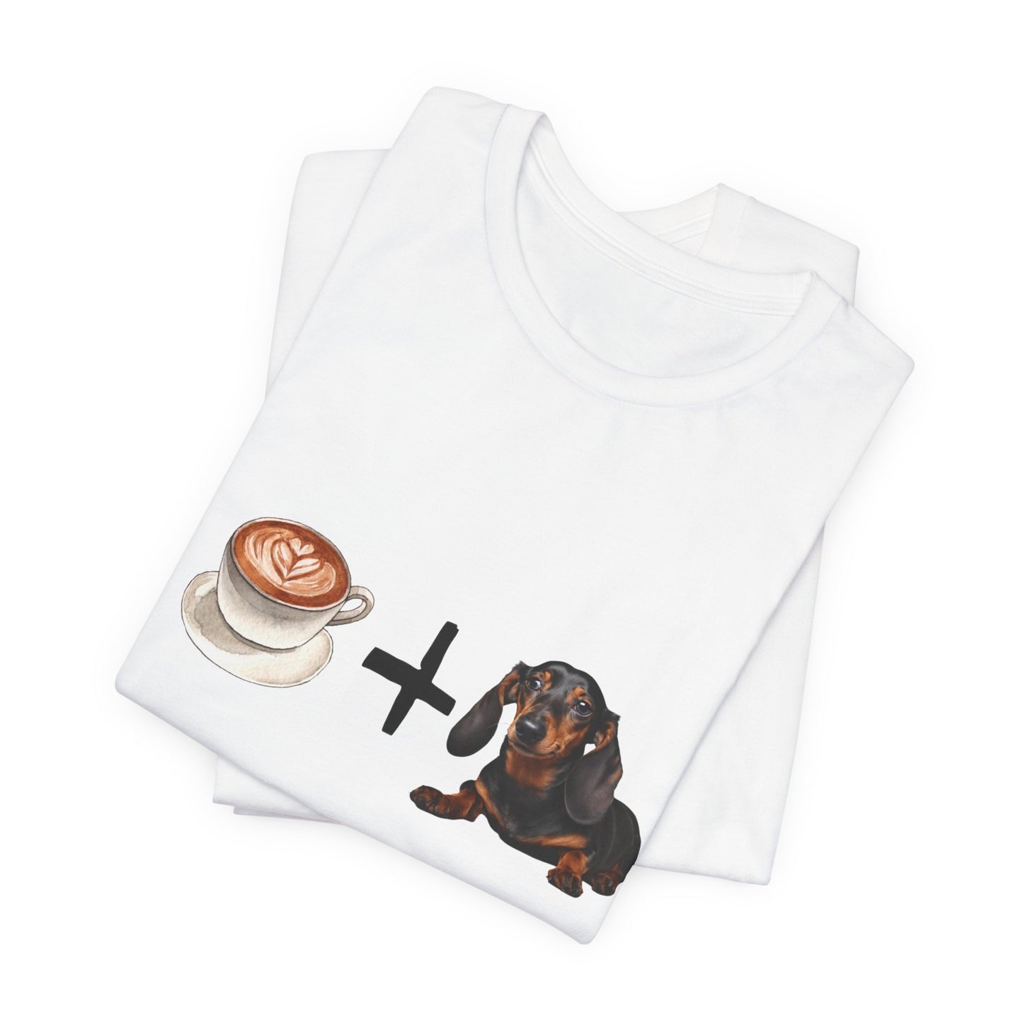 Coffee and Dachshunds T-Shirt — Tan — dog mum gift — SniffWaggleNWalk™