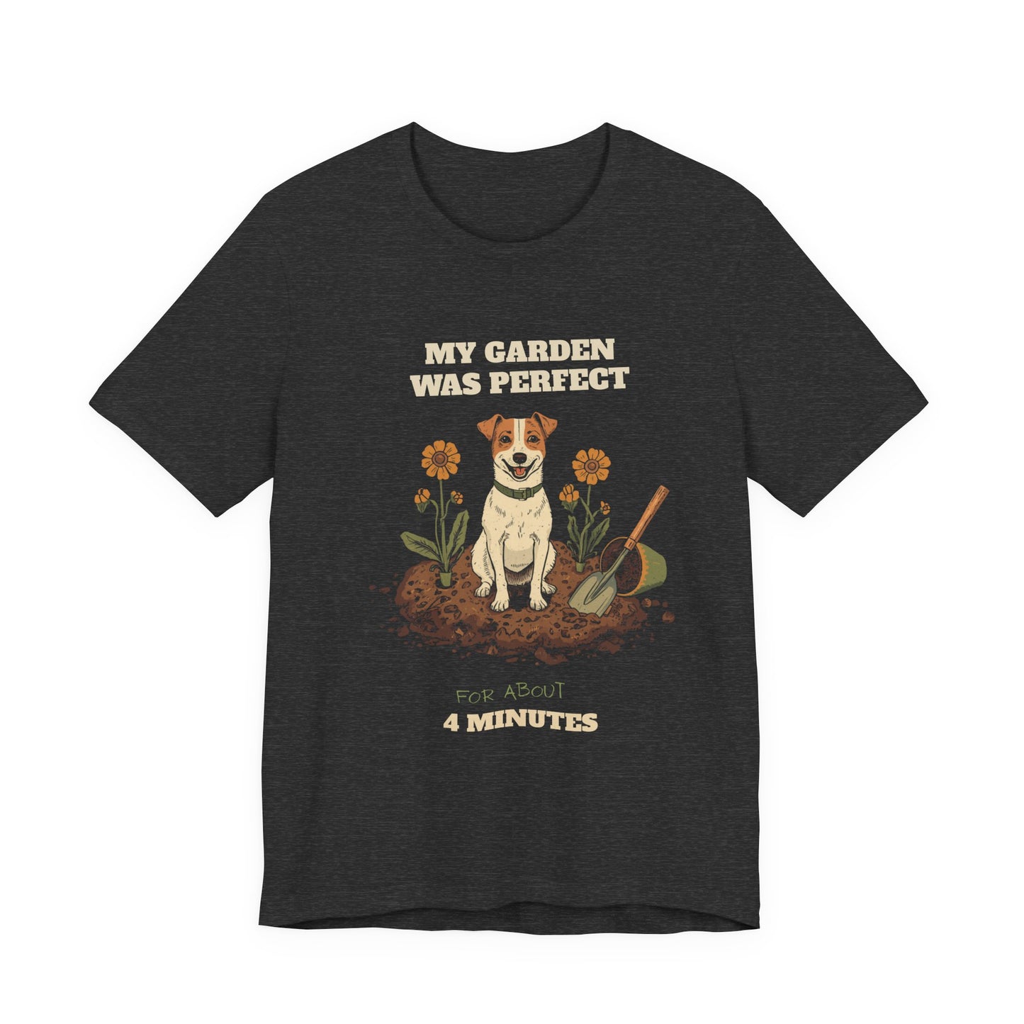 Gardening dog lover t-shirt — made to order, printed fresh