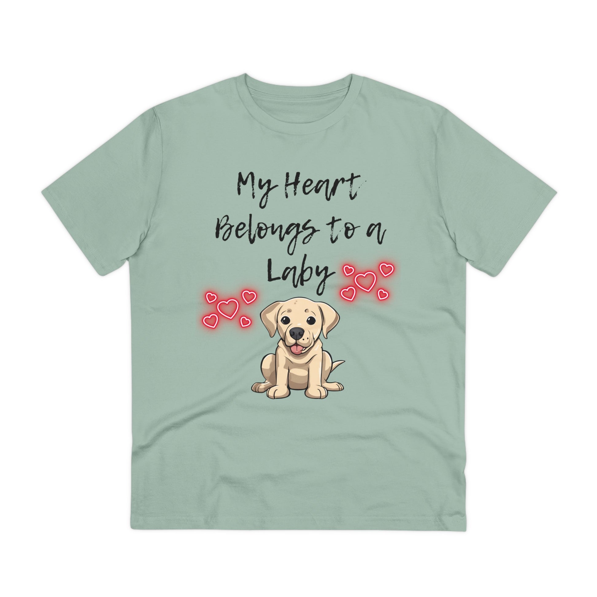 "MY HEART BELONGS TO A LABY" Organic T-shirt - Unisex - Sniff Waggle And Walk