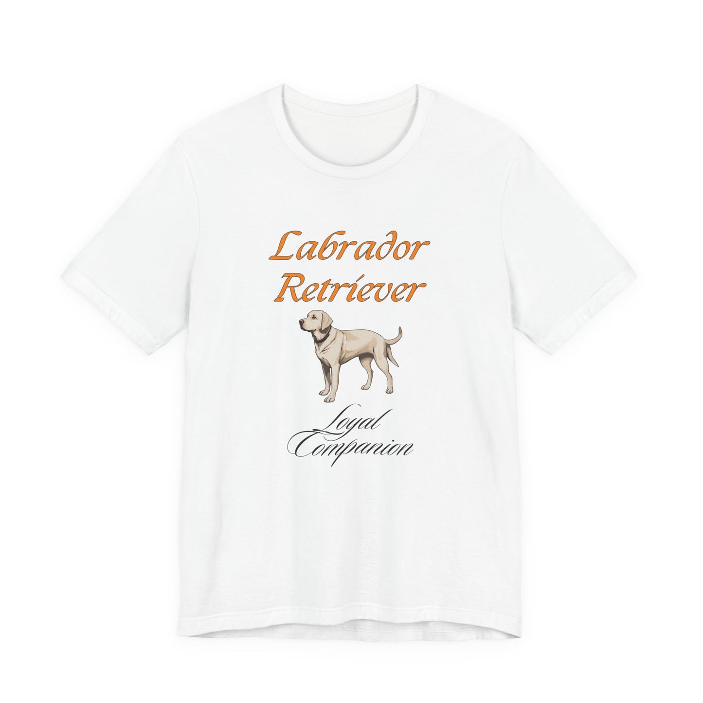 Proud Labrador Parent t-shirt in Yellow, front view