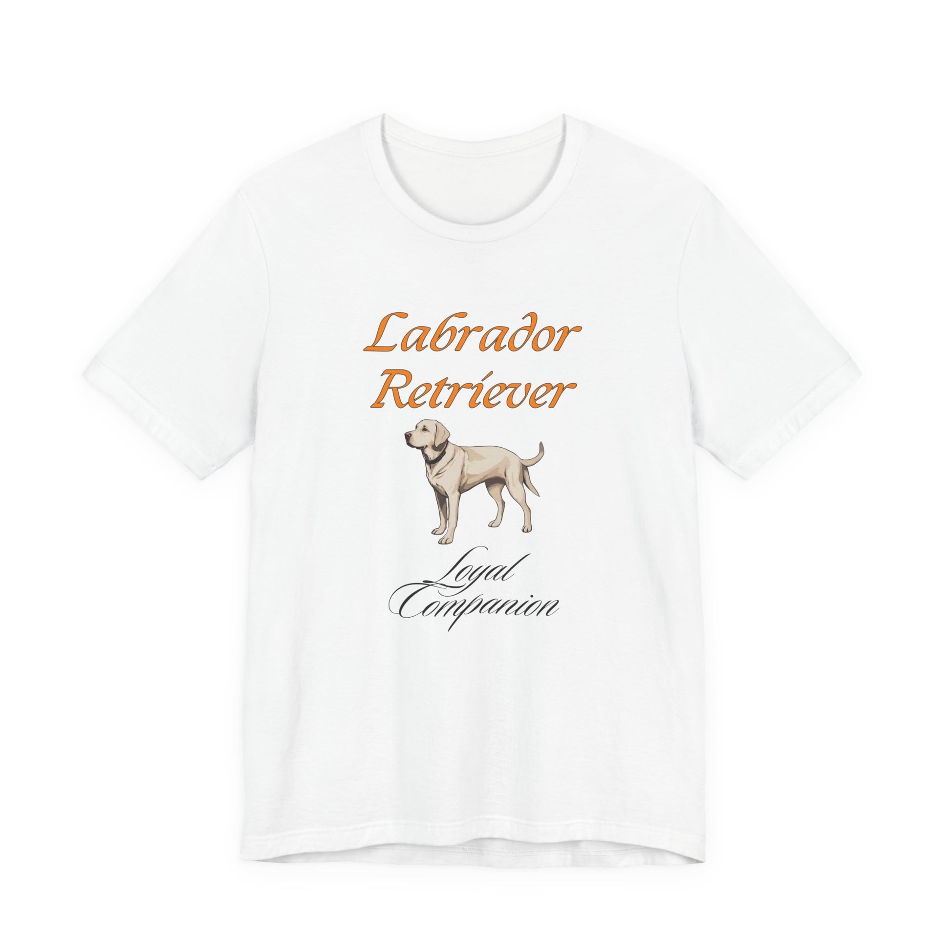 Proud Labrador Parent t-shirt in Yellow, front view