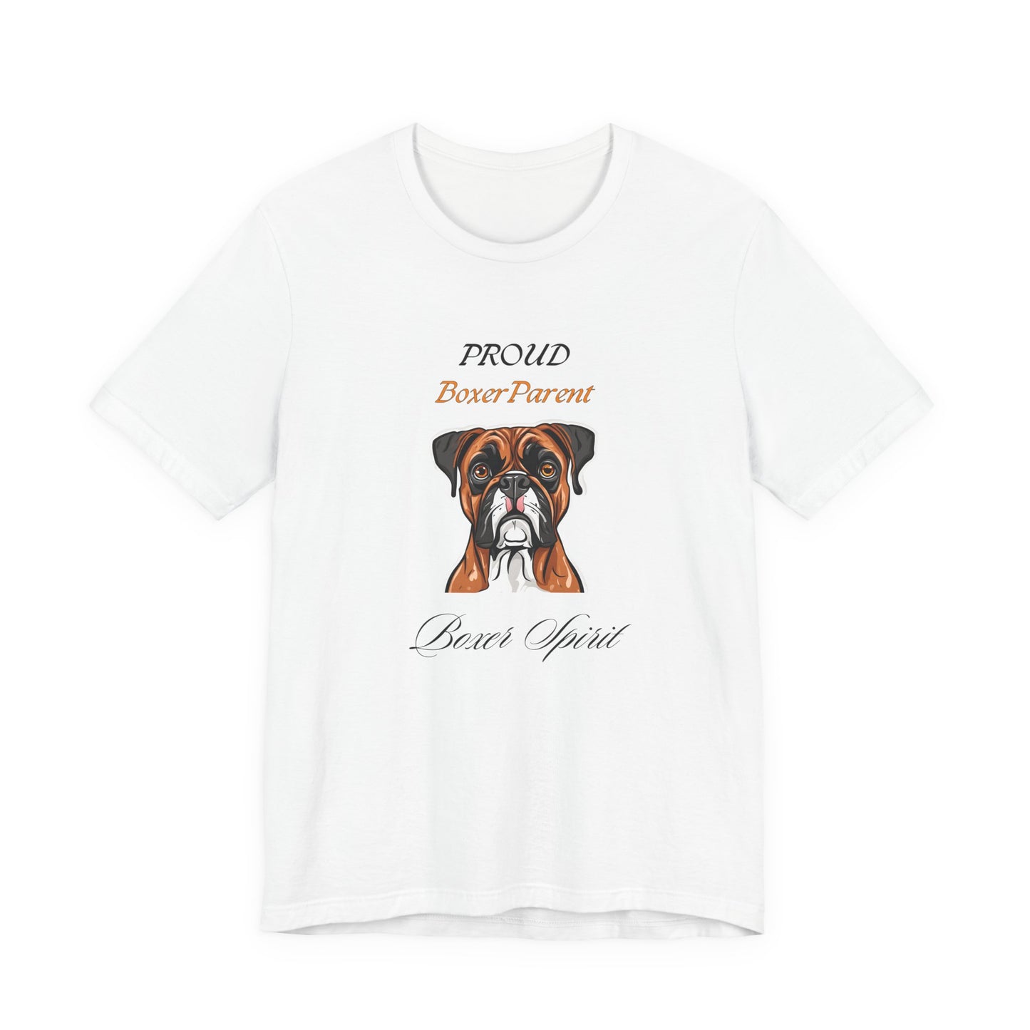 Proud Boxer Parent Yellow t-shirt front view
