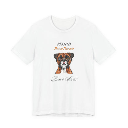 Proud Boxer Parent Yellow t-shirt front view