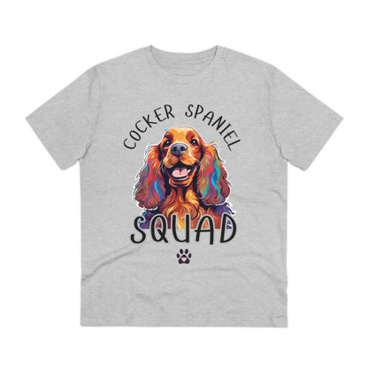 "COCKER SPANIEL SQUAD" Organic T-shirt - Unisex by SniffWaggleNWalk™ - Sniff Waggle And Walk