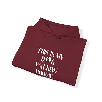 Unisex Heavy Blend™ "This is my dog walking hoodie 2" Hooded Sweatshirt - Sniff Waggle And Walk