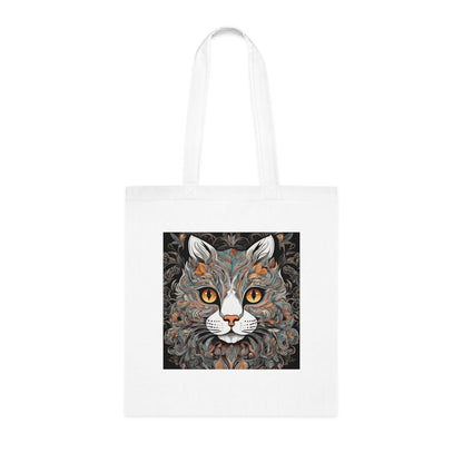 Cat Cotton Tote Bag - Double-Sided Design-Sniffwaggleandwalk™