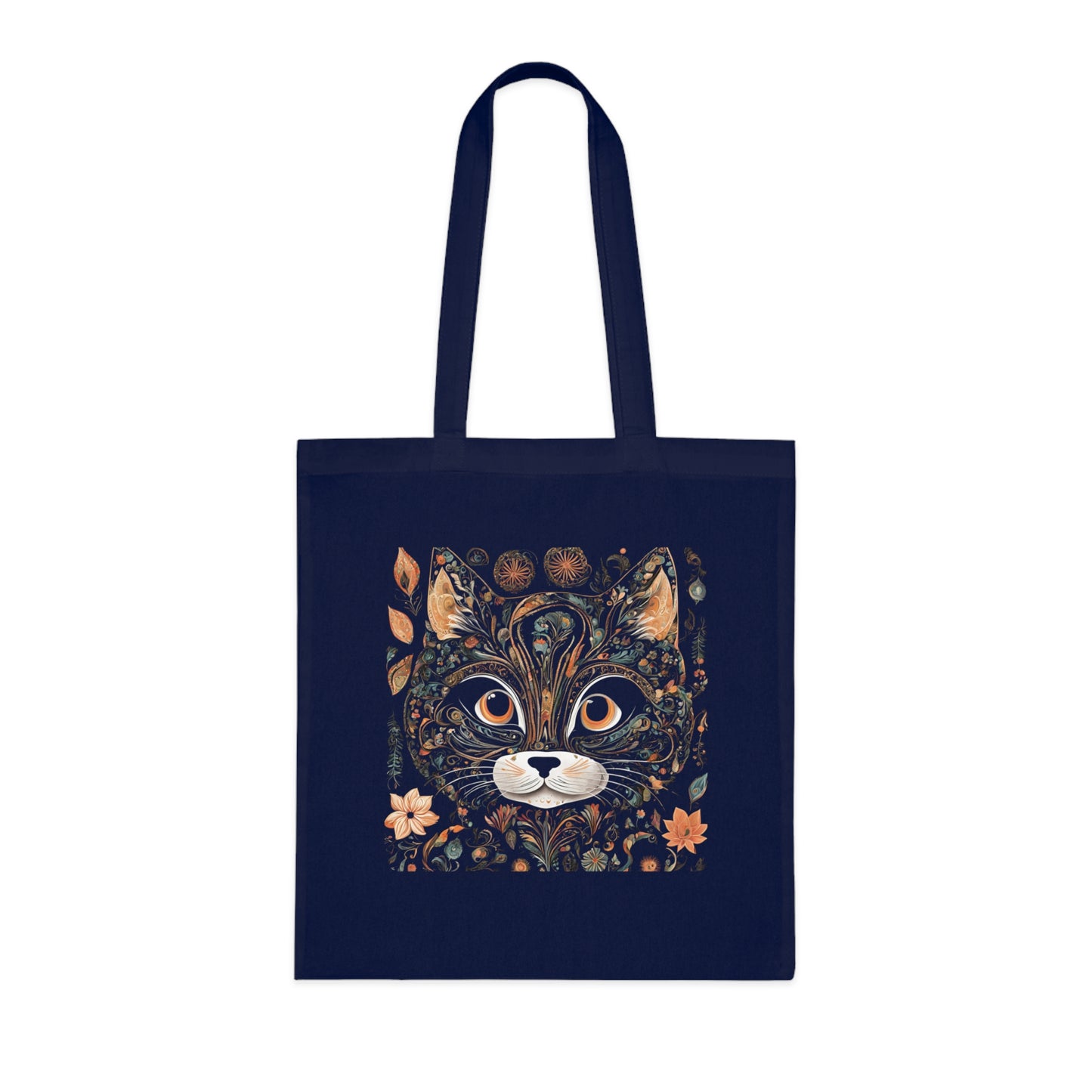 Cat Cotton Tote Bag - Transparent Cat Design-Sniffwaggleandwalk™