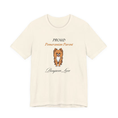 Proud Pomeranian Parent White t-shirt front view