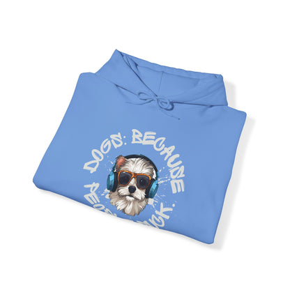 PawfectPrints Apparel Co.™ "Dogs because people suck" Hooded Sweatshirt - Sniff Waggle And Walk