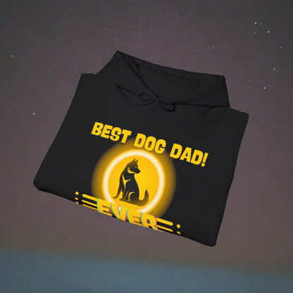 SniffwaggleNwalk™ "Best dog dad ever" Hooded Sweatshirt - Sniff Waggle And Walk