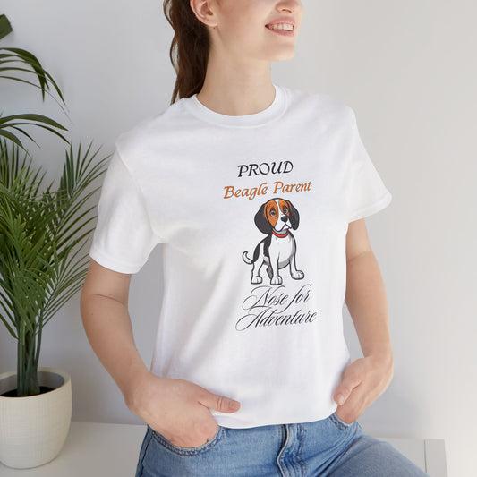 Proud Beagle Parent organic cotton t-shirt, front design