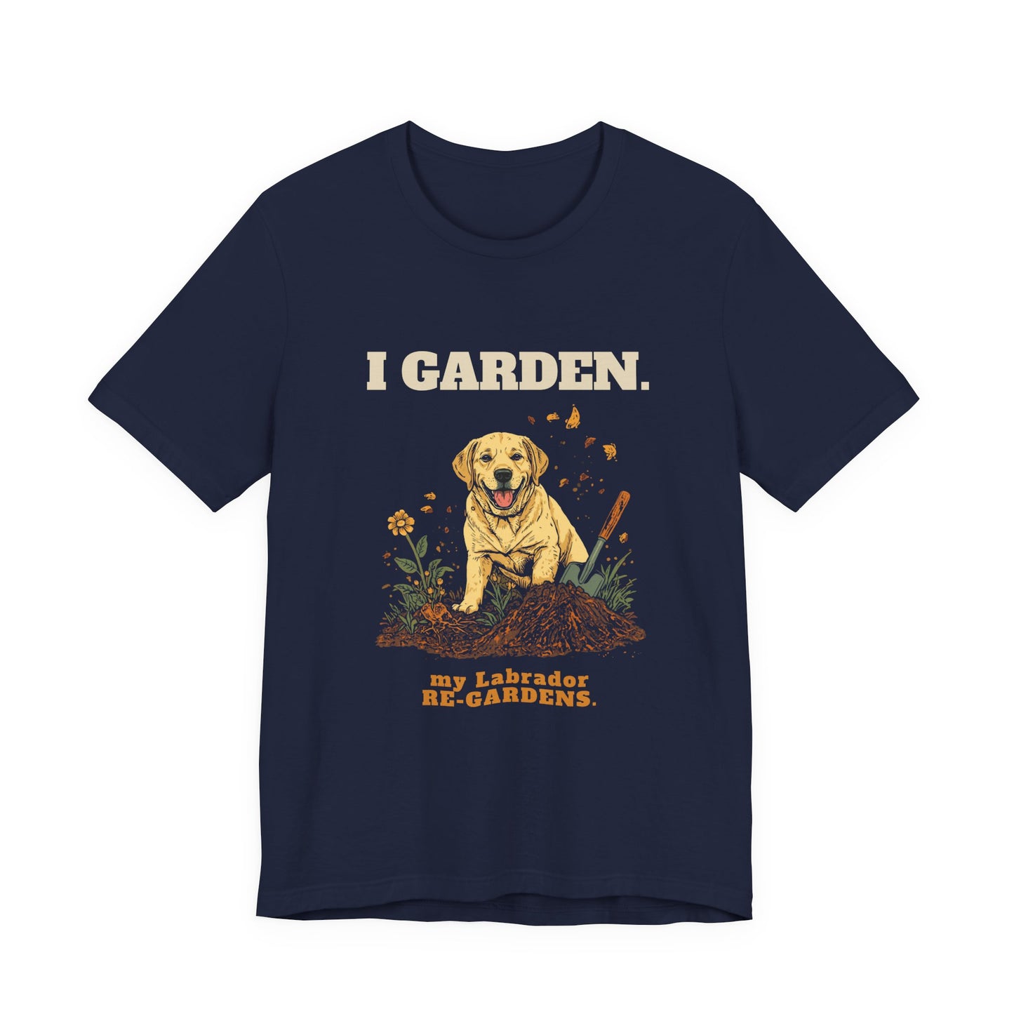 Labrador dog lover unisex tee — gift for gardeners