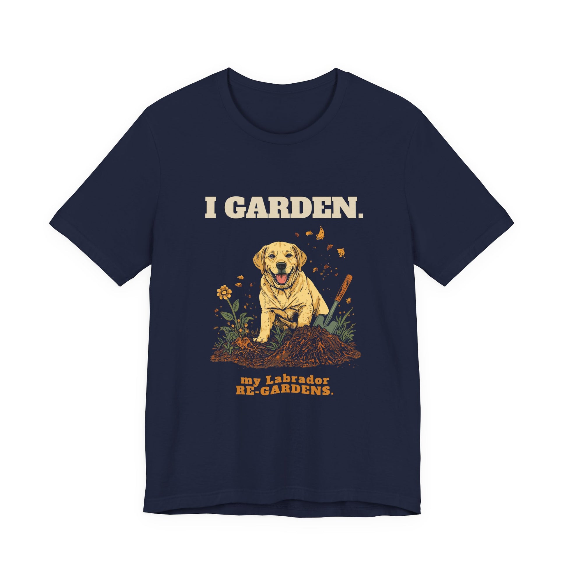 Labrador dog lover unisex tee — gift for gardeners