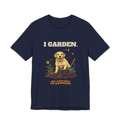Labrador dog lover unisex tee — gift for gardeners