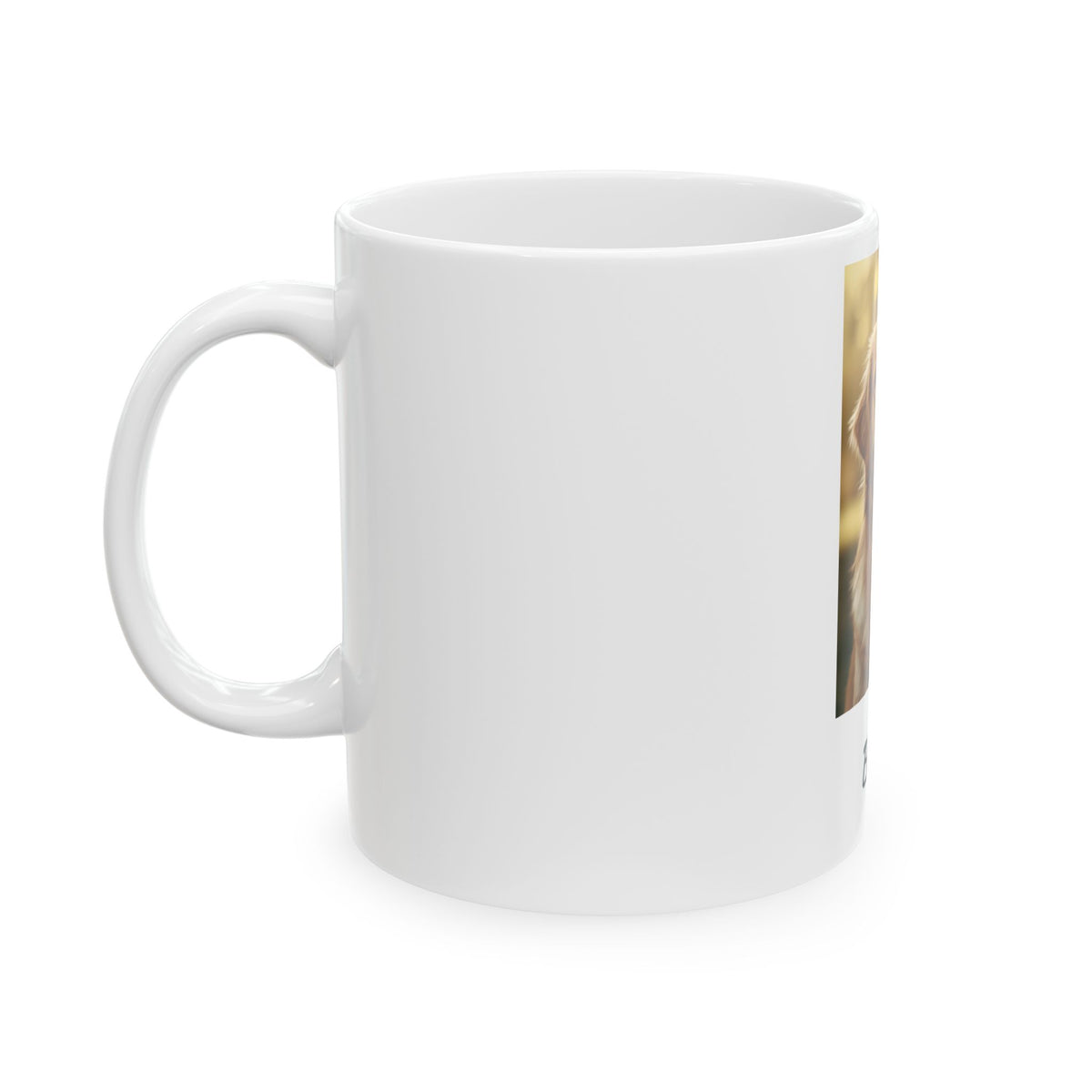 Personalized Dog Photo Mug - Custom Name Ceramic Coffee Cup (11oz & 15oz)