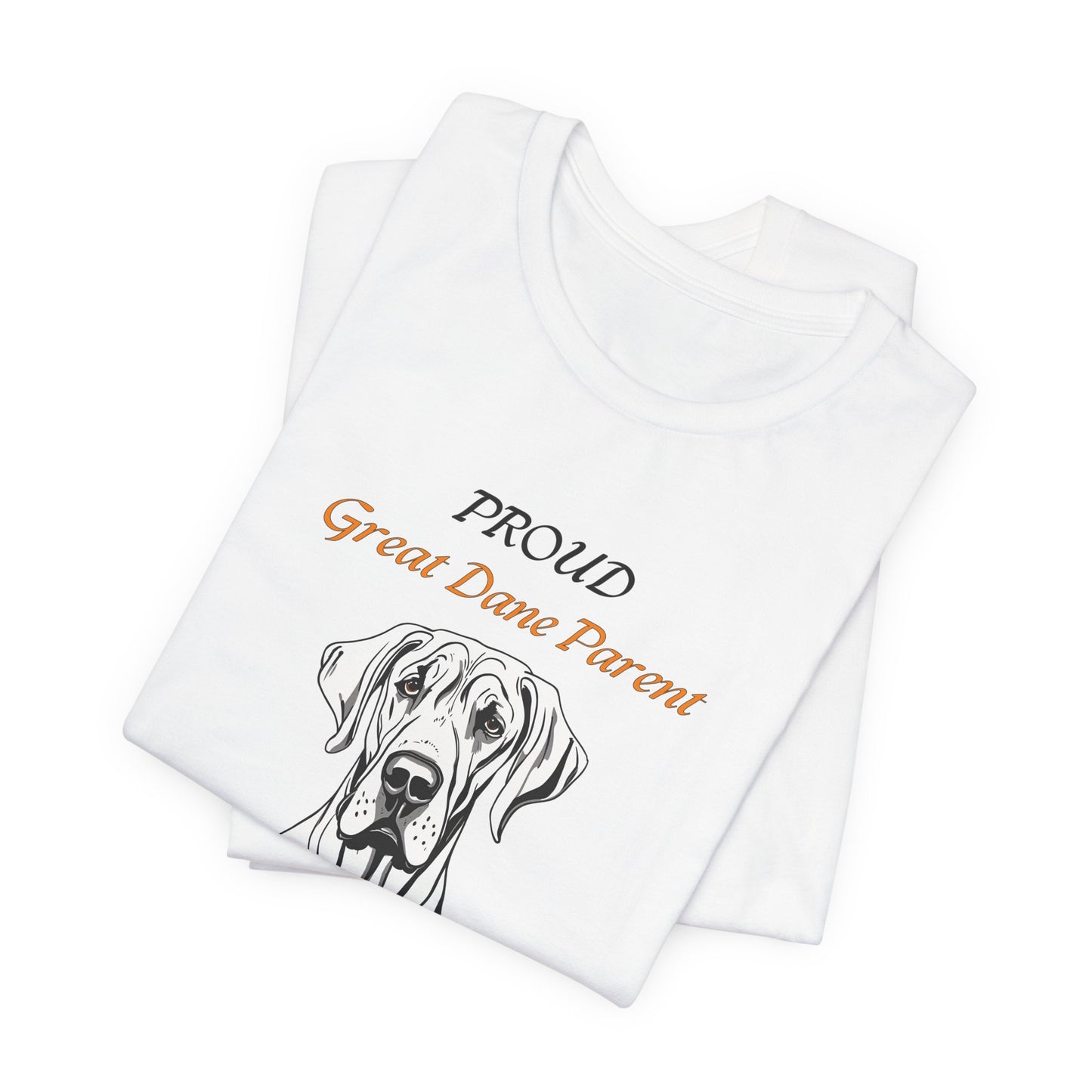 Proud Great Dane Parent t-shirt design close-up of Giant Heart artwork