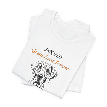 Proud Great Dane Parent t-shirt design close-up of Giant Heart artwork