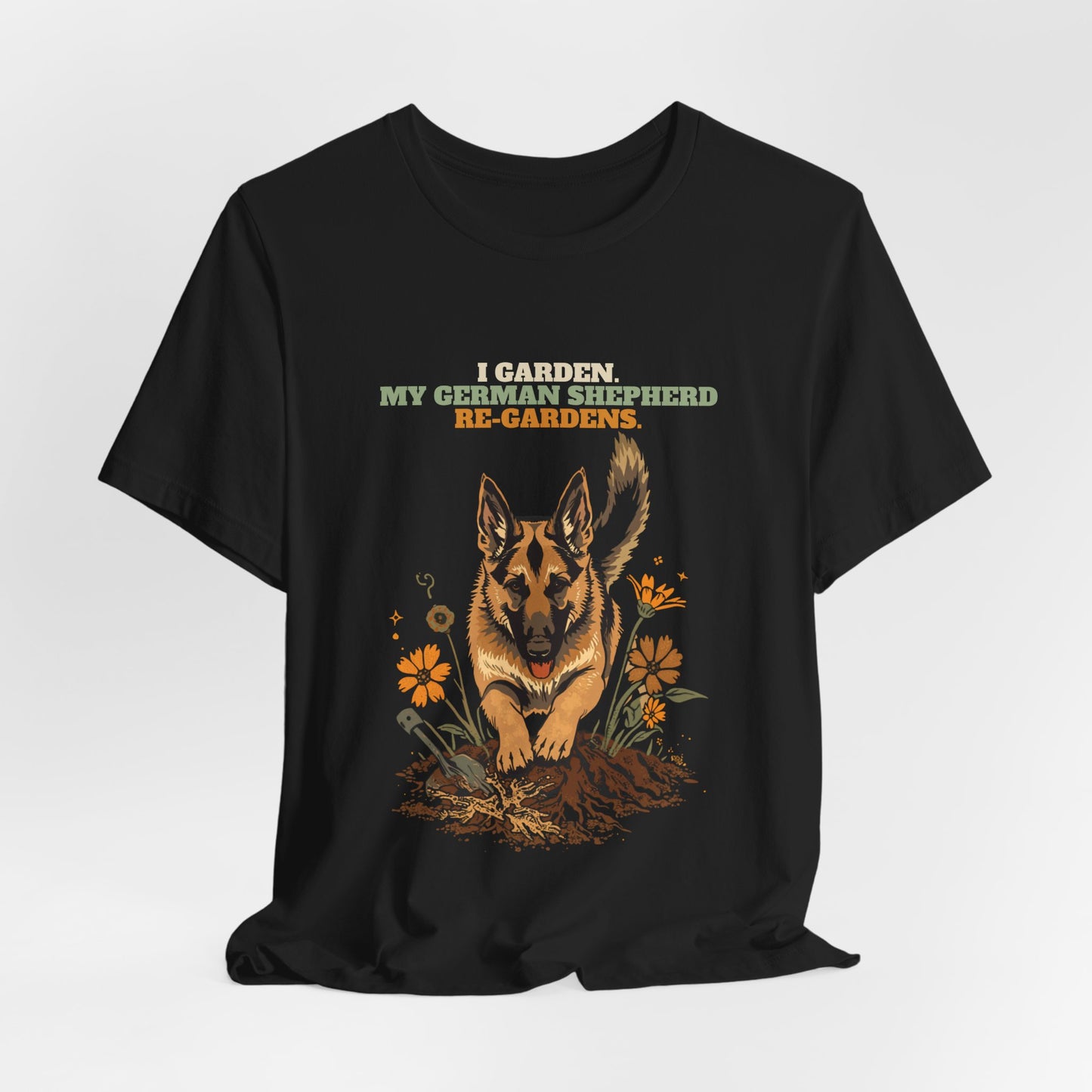 German shepherd mum gift gardening tee