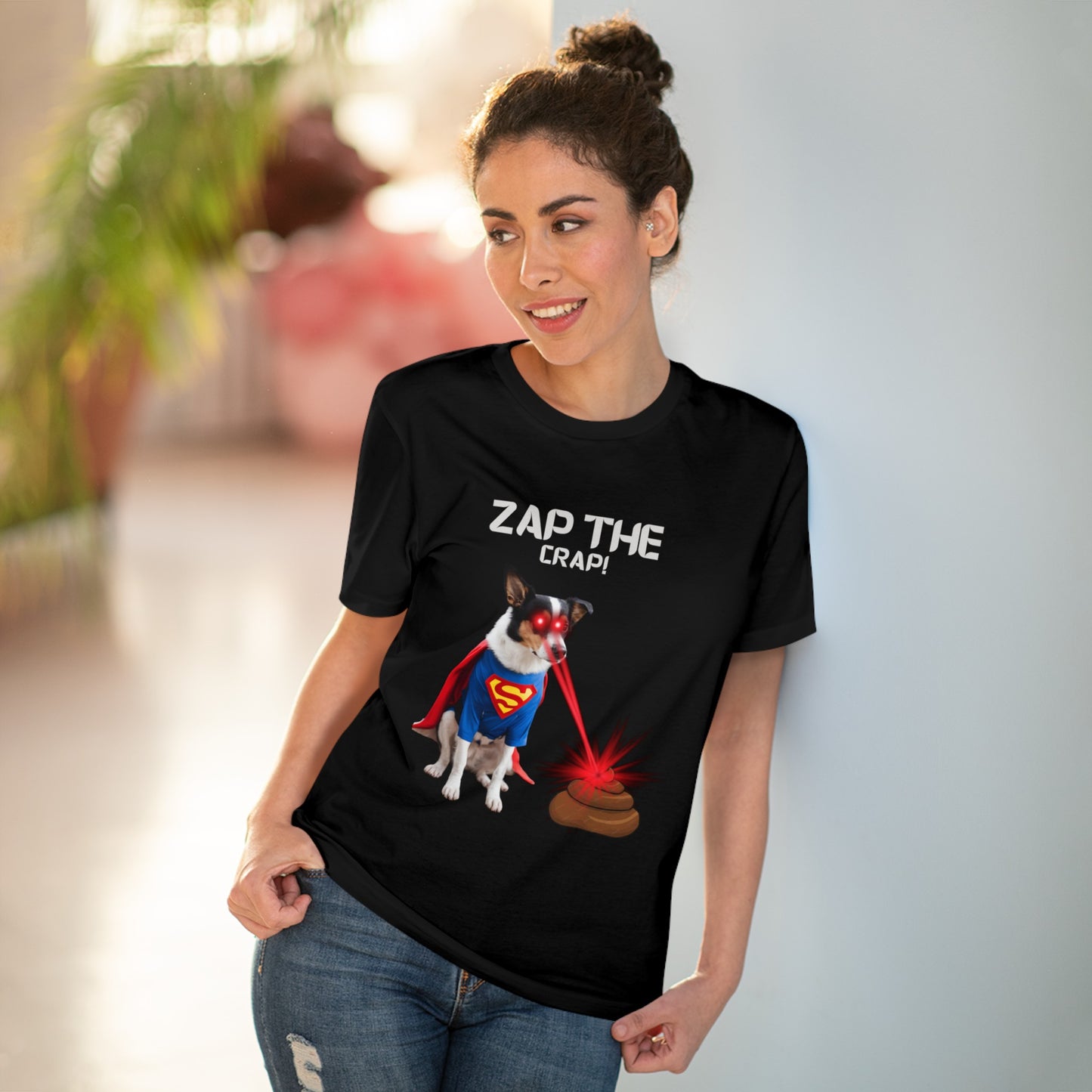 "ZAP THE CRAP" Organic Creator T-shirt - Unisex by Sniffwaggleandwalk™ - Sniff Waggle And Walk