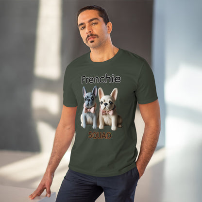 "FRENCHIE SQUAD" Organic T-shirt - Unisex by SniffWaggleNWalk™ - Sniff Waggle And Walk