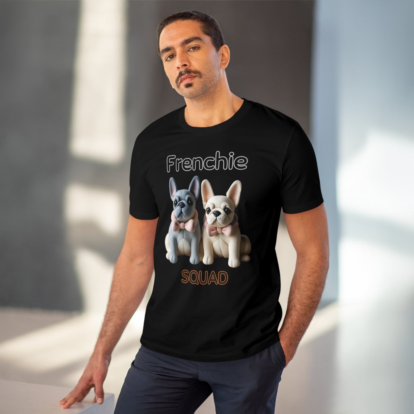 "FRENCHIE SQUAD" Organic T-shirt - Unisex by SniffWaggleNWalk™ - Sniff Waggle And Walk