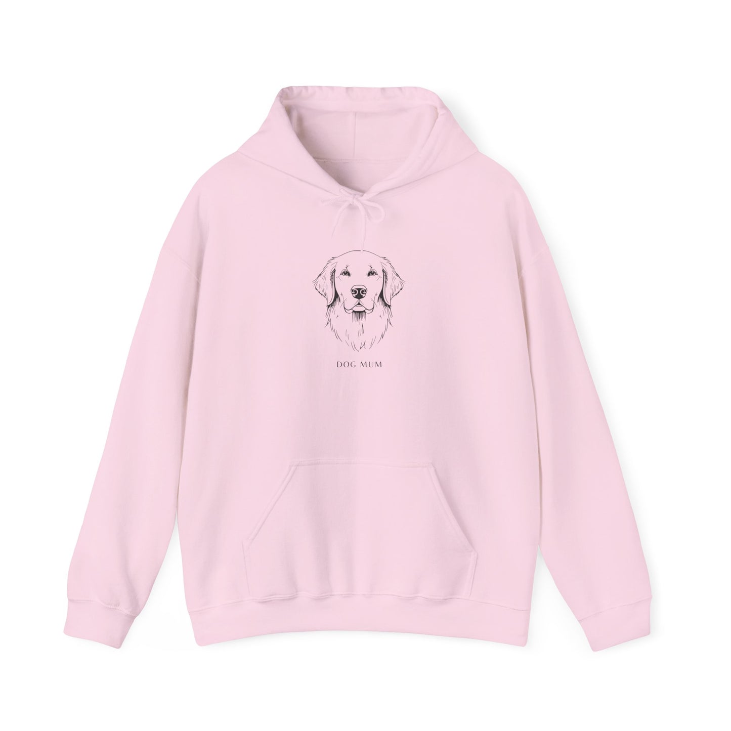 Golden Retriever Dog Mum hoodie close-up of chest print