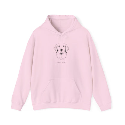 Golden Retriever Dog Mum hoodie close-up of chest print