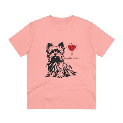 "PROUD YORKIE PARENT" Organic Creator T-shirt - Unisex Sniffwaggleandwalk™ - Sniff Waggle And Walk