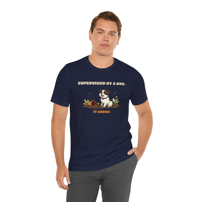 Funny gardening dog t-shirt for dog owners who garden