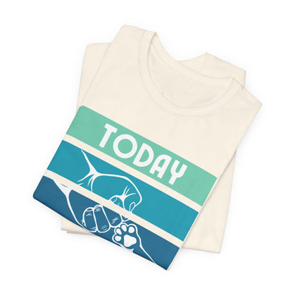 Just me and the dog introvert tee, relaxed unisex fit